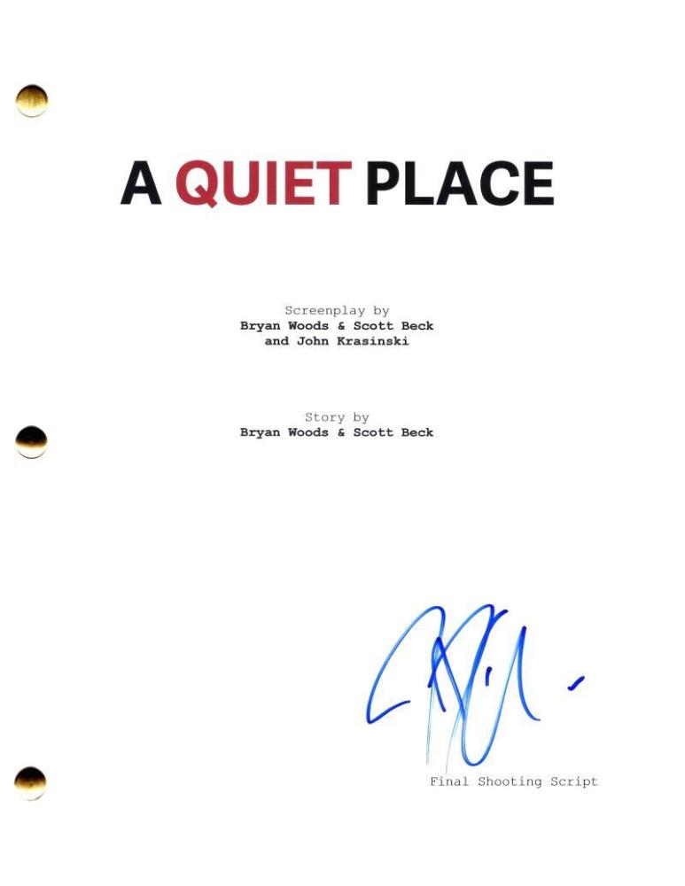 Title page font example from A Quiet Place demonstrating how font choice signals genre