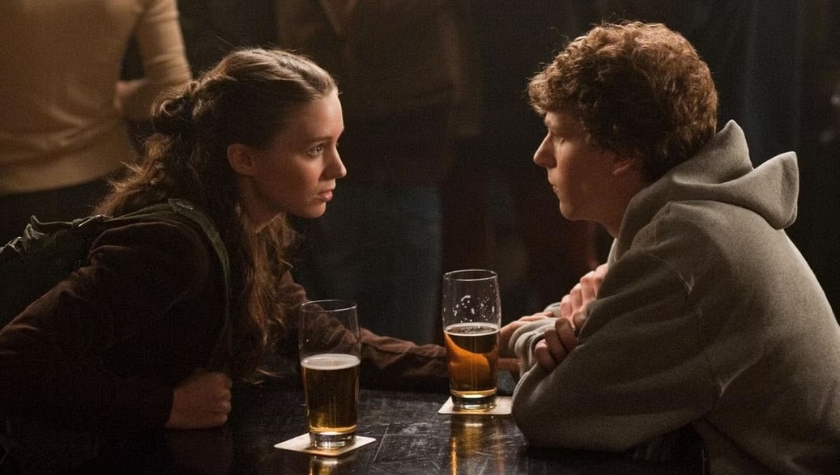 Rooney Mara and Jesse Eisenberg in 'The Social Network'