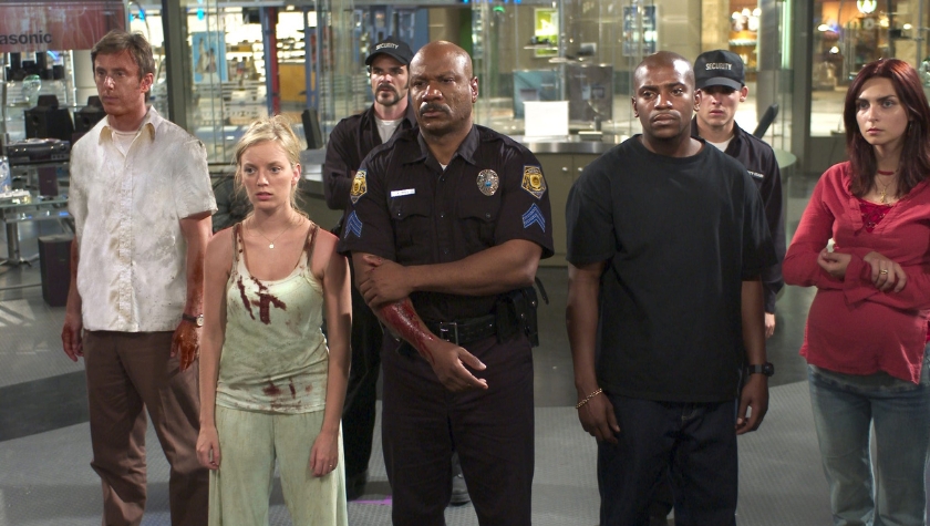 Survivors gather in a shopping mall in the 2004 film Dawn of the Dead