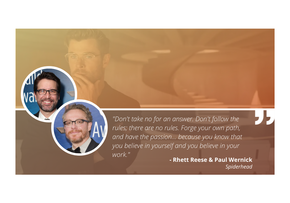 Write On with 'Spiderhead' Co-writers Rhett Reese and Paul Wernick