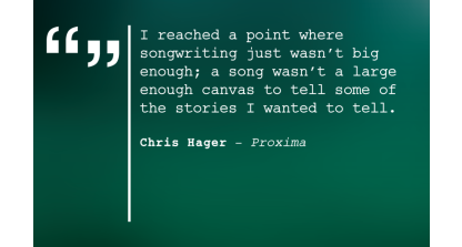 Chris Hager, writer of Proxima