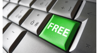 Image of a keyboard with the word 'Free' punctuated in green