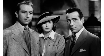 Ingrid Bergman, Humphrey Bogart, and Paul Henreid in Casablanca