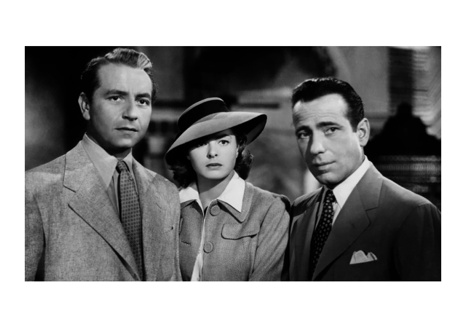 Ingrid Bergman, Humphrey Bogart, and Paul Henreid in Casablanca