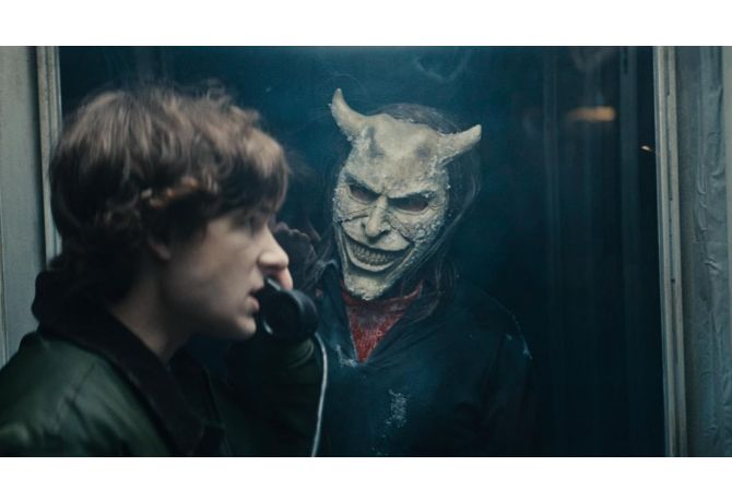 Mason Thames and Ethan Hawke in 'Black Phone 2'