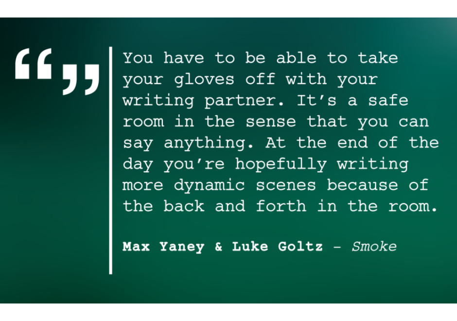 Max Yaney and Luke Goltz, Writers of Smoke