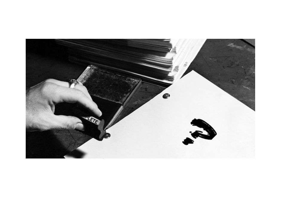 Title page with a question mark