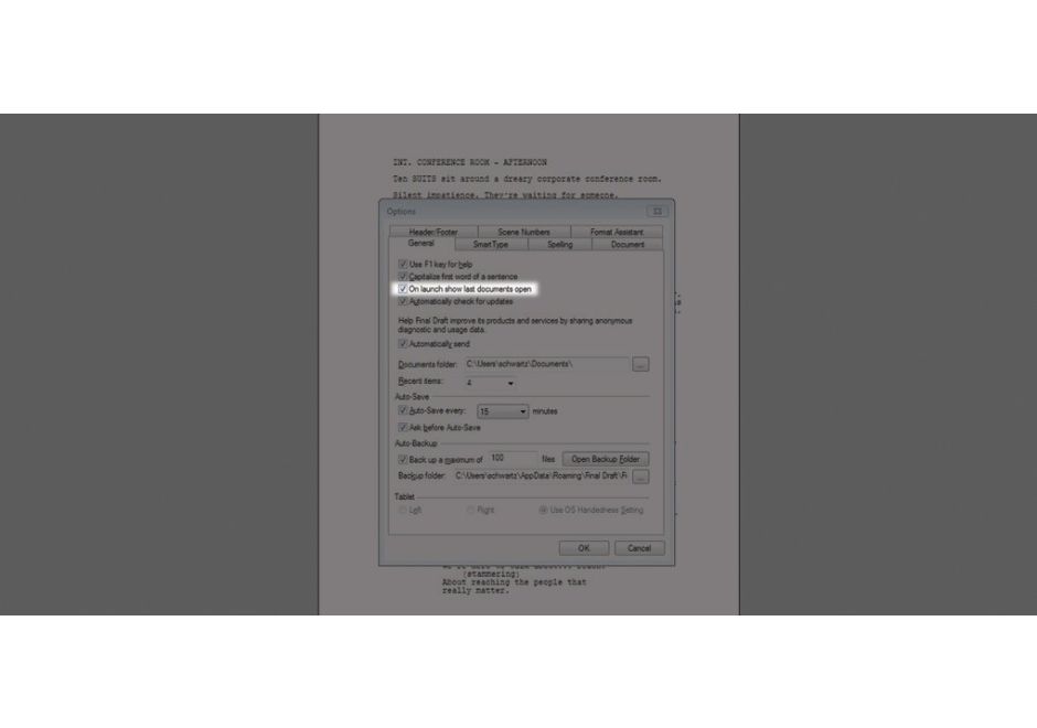 Tech Tip: Launching the Most Recent Document