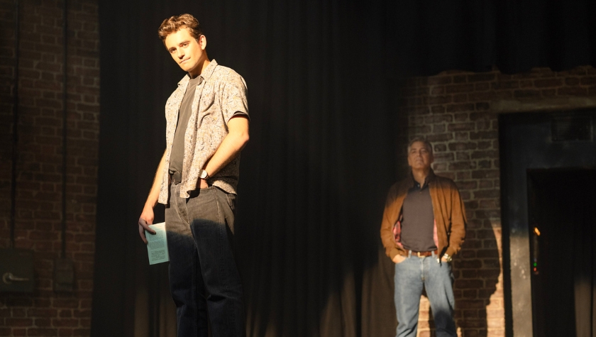 Charlie Rowe and George Clooney in 'Jay Kelly'