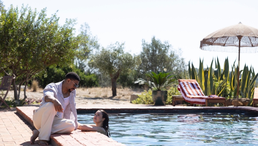 Aaron Pierre and Margaret Qualley in 'Love of Your Life'