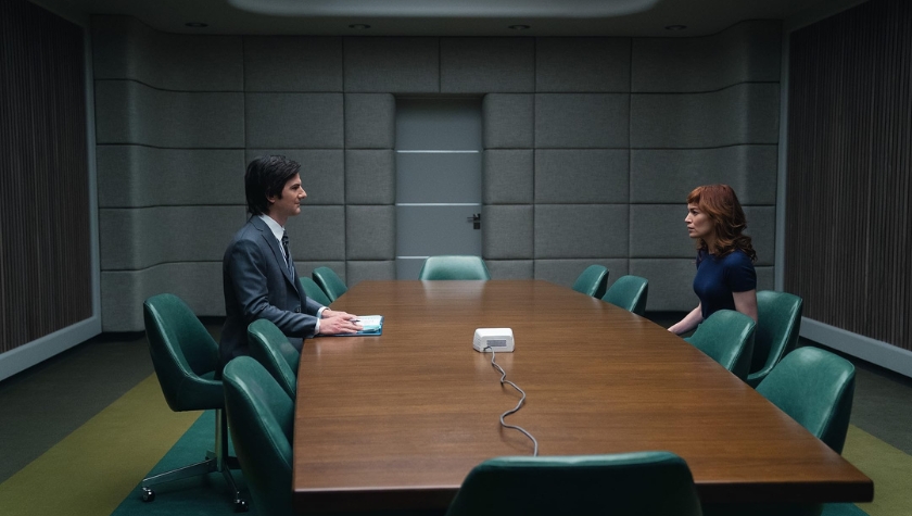 Adam Scott and Britt Lower in 'Severance'