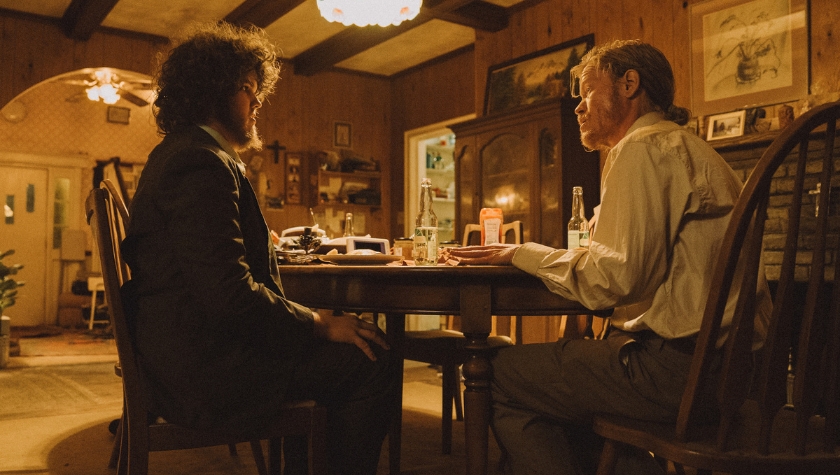 Aidan Delbis and Jesse Plemons in 'Bugonia'