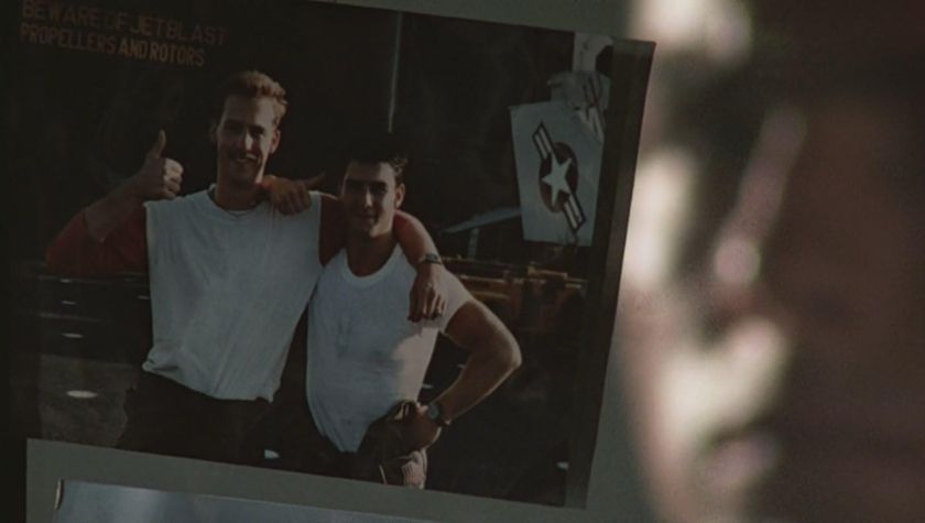 Anthony Edwards and Tom Cruise in 'Top Gun'