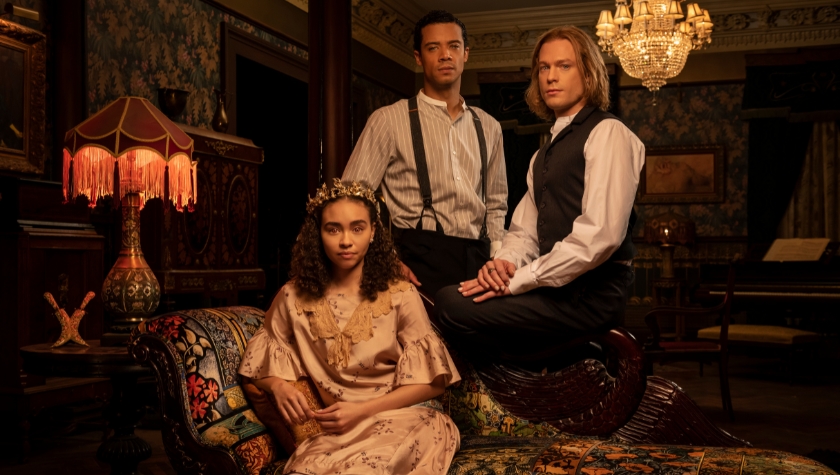 Bailey Bass, Jacob Anderson, and Sam Reid in 'Interview with the Vampire'