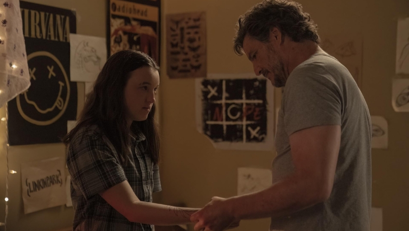 Bella Ramsey and Pedro Pascal in 'The Last of Us'