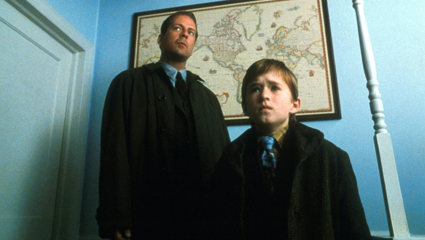 Bruce Willis and Haley Joel Osment in 'The Sixth Sense'