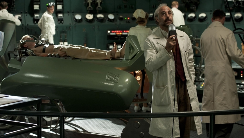Chris Evans and Stanley Tucci in 'Captain America: The First Avenger'