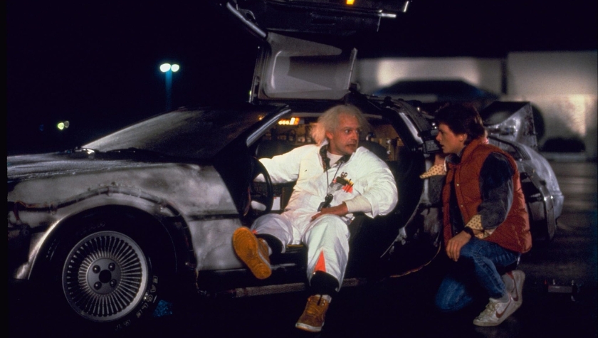 Christopher Lloyd and Michael J. Fox in 'Back to the Future'