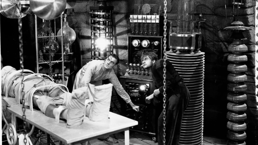 Colin Clive and Dwight Frye in 'Frankenstein' (1931)
