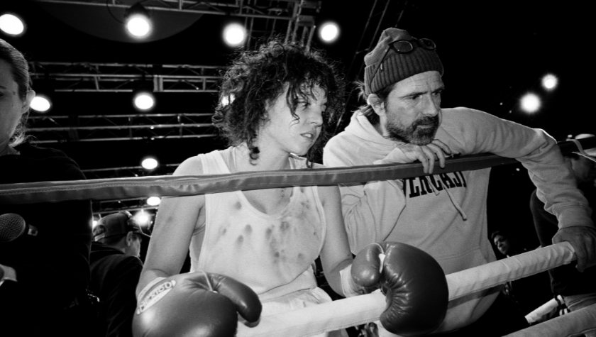 David Michôd and Sydney Sweeney in 'Christy'