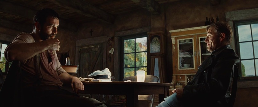 Denis Ménochet and Christoph Waltz in 'Inglorious Basterds'