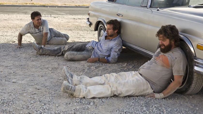 Ed Helms, Bradley Cooper, and Zach Galifianakis in 'The Hangover'