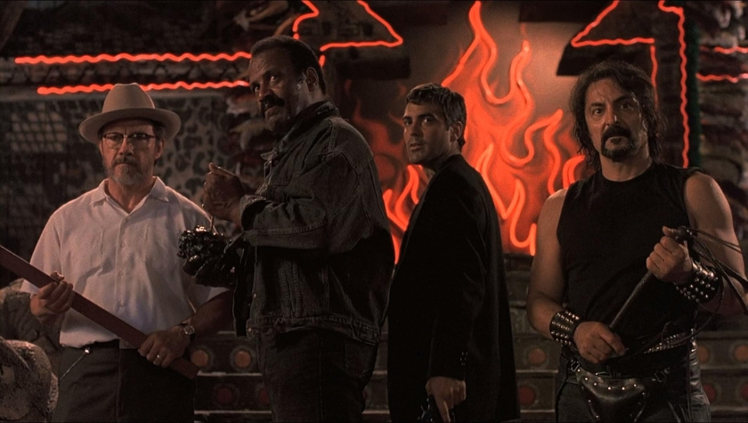 Harvey Keitel, Fred Williamson, George Clooney, and Tom Savini in 'From Dusk Till Dawn'