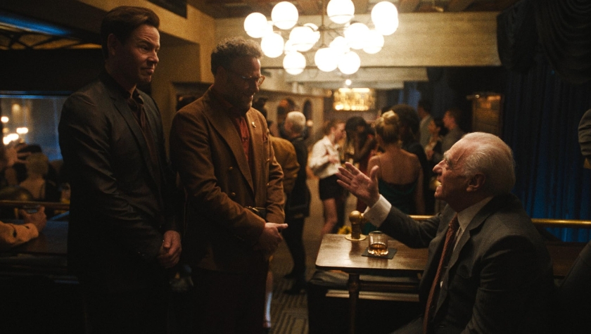 Ike Barinholtz, Seth Rogen, and Martin Scorsese in 'The Studio'