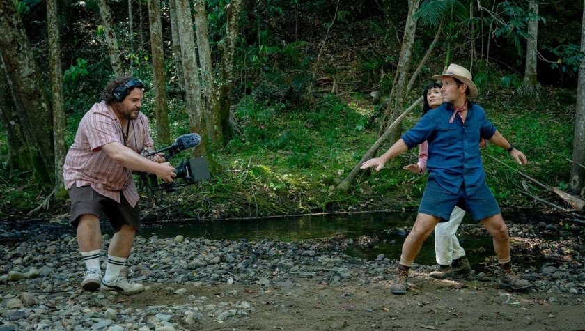 Jack Black, Thandiwe Newton, and Paul Rudd in 'Anaconda'