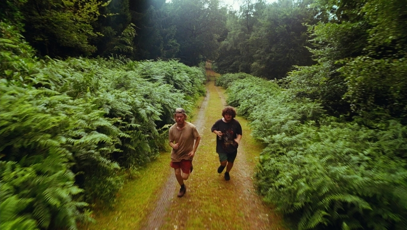 Jesse Plemons and Aidan Delbis in 'Bugonia'