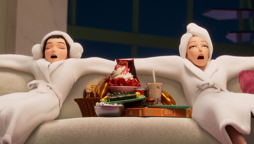 Ji-young Yoo and May Hong in 'KPop Demon Hunters'