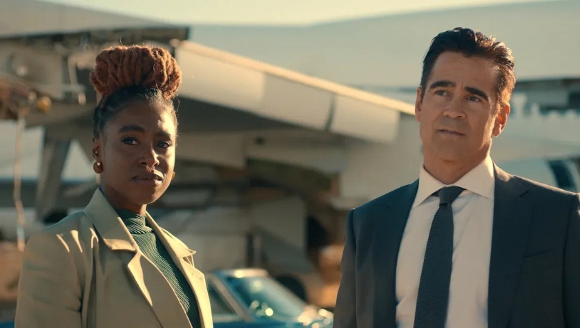 Kirby Howell-Baptiste and Colin Farrell in 'Sugar'