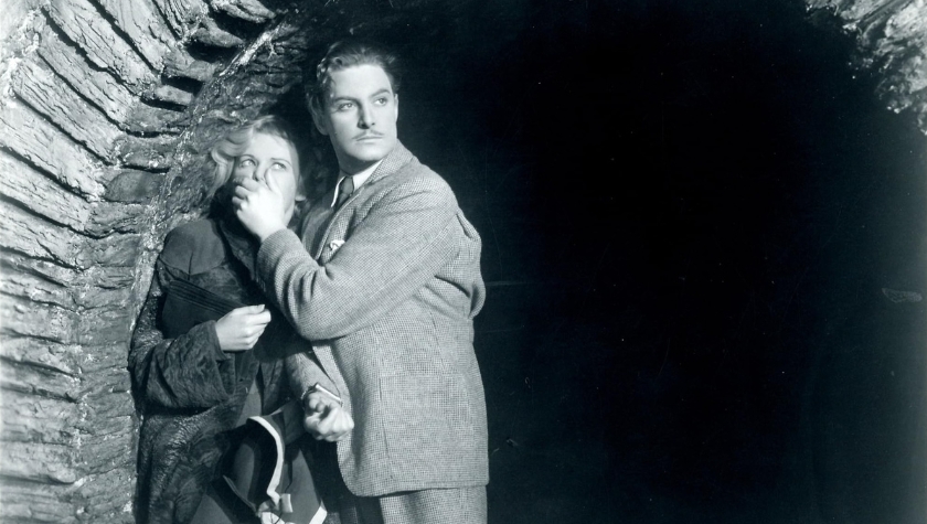 Madeleine Carroll and Robert Donat in 'The 39 Steps'