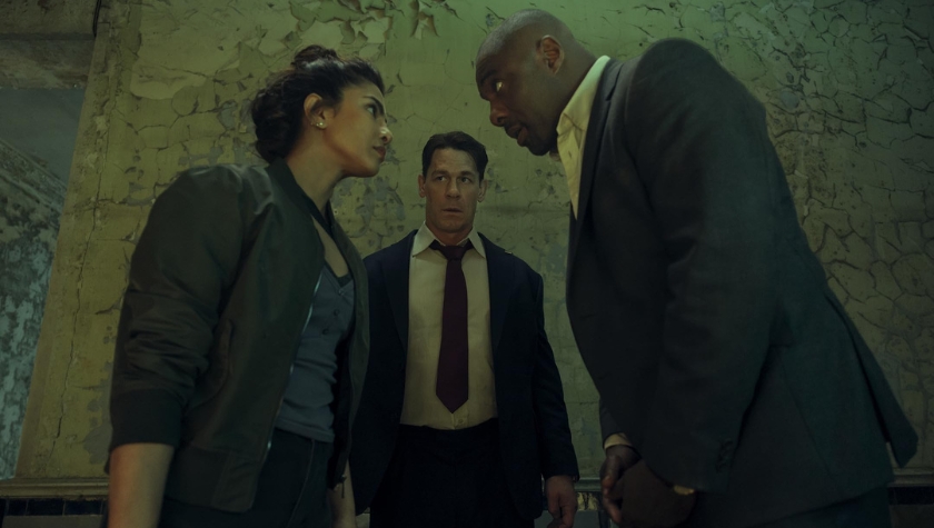 Priyanka Chopra Jonas, John Cena, and Idris Elba in 'Heads of State'
