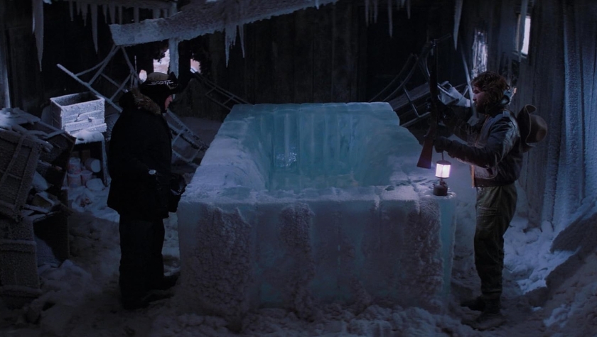 Richard Dysart and Kurt Russell in 'The Thing'