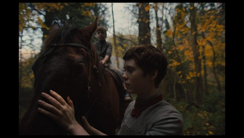 Samuel Leakey and Sophia Lillis in 'Gretel & Hansel'