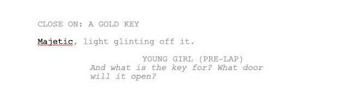 Script with the word Majestic underlined with a red squiggle line to signify misspelling