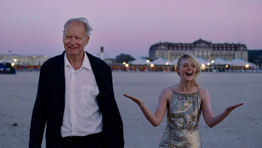 Stellan Skarsgård and Elle Fanning in 'Sentimental Value'