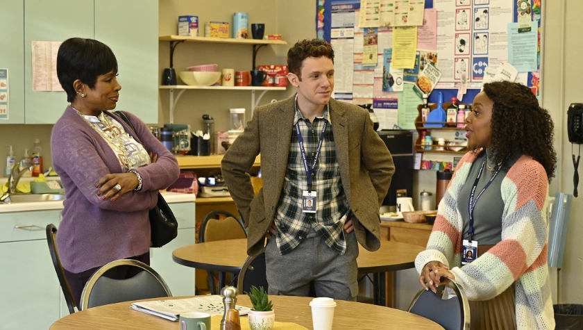 Sheryl Lee Ralph, Chris Perfetti, and Quinta Brunson in 'Abbott Elementary'