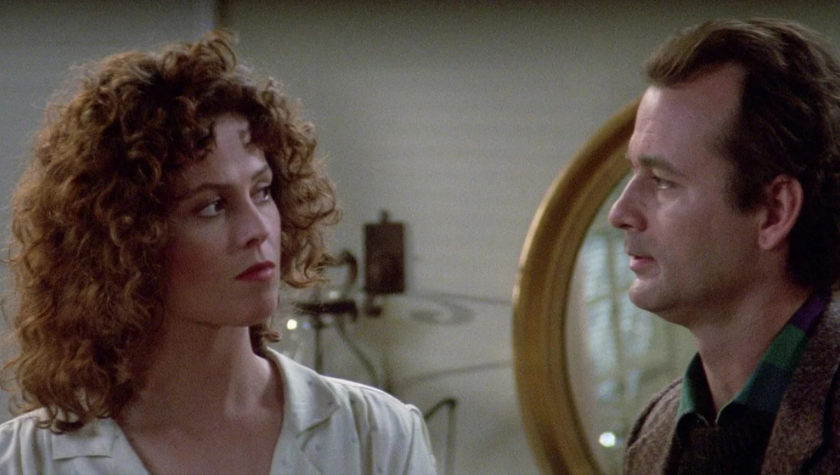 Sigourney Weaver and Bill Murray in Ghostbusters