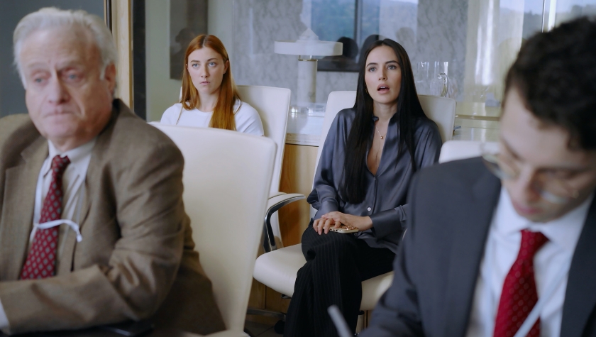 Kevin Brief, Nicolette Doke, Boni Mata and Daniel Rashid appear in The Screener by Jim Cummings and PJ McCabe, an official selection of the 2026 Sundance Film Festival. Courtesy of Sundance Institute | photo by Mac Fisken