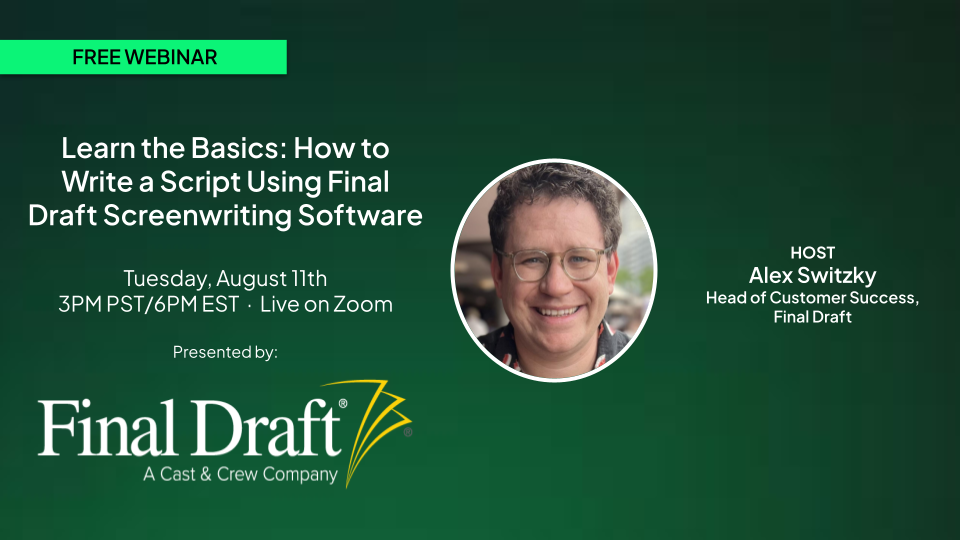 Free Webinar - Turn Your Short Script Into a Career-Building Film