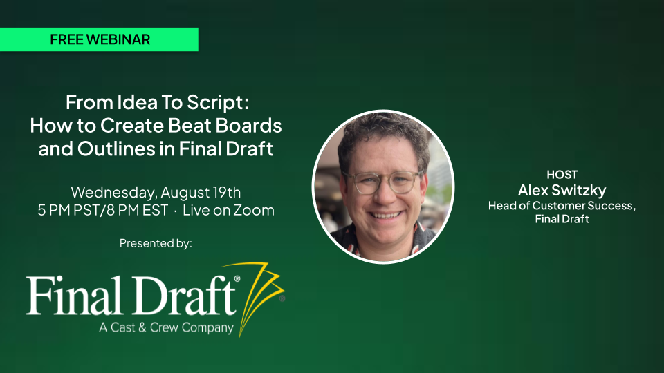 Free Webinar - Turn Your Short Script Into a Career-Building Film